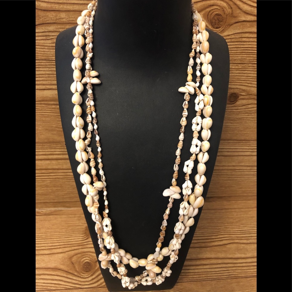 3 Piece Set Natural Sea Shells Necklaces “Boho Inspired”